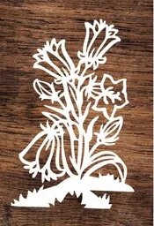Kwiaty- wycinanka z kartonu - Zabawki kreatywne - miniaturka - grafika 1