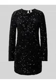 Sukienki - Sukienka cekinowa mini z wycięciem w kształcie łezki z tyłu model ANIKA - Only - miniaturka - grafika 1