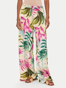 Guess Spodnie palazzo W5GB11 WH9C2 Kolorowy Wide Leg - Spodnie sportowe damskie - miniaturka - grafika 1