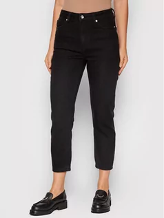 Spodnie damskie - Vero Moda Jeansy Brenda 10253552 Czarny Regular Fit - grafika 1