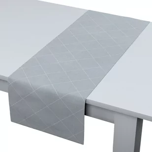 Dekoria pl pl Bieżnik prostokątny szaro srebrny 40 × 130 cm Venice 410-142-57 - Obrusy i serwetki - miniaturka - grafika 1