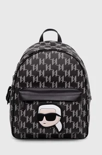 Karl Lagerfeld plecak damski kolor czarny duży wzorzysty - Plecaki - miniaturka - grafika 1