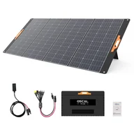 Panele fotowoltaiczne - Składany panel słoneczny Blackview Oscal PM400 400W, regulowana stopka, wydajność konwersji słonecznej 22,7% - Czarny - miniaturka - grafika 1