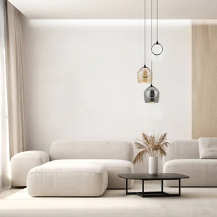 Zambelis Lampa wisząca LED 23081, 3-punktowa, szkło, Ø 44 cm, 3000 K - Lampy sufitowe - miniaturka - grafika 1