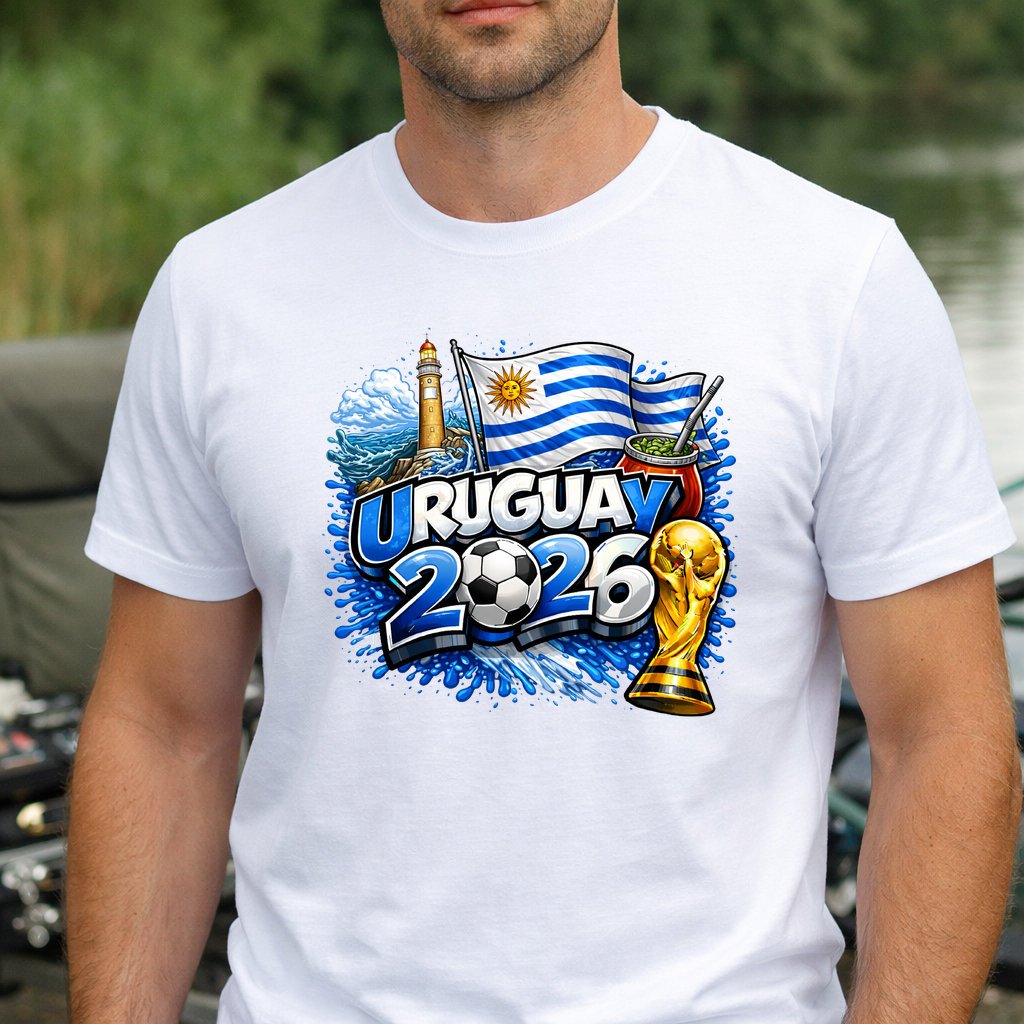 Koszulka WORLD CUP 2026 URUGUAY kolor biały rozmiar XS