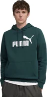 Bluzy męskie - Bluza męska Puma ESS No.1 Logo Hoodie FL zielona 682571 75 M - miniaturka - grafika 1