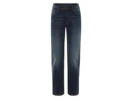 Spodnie męskie - LIVERGY® Jeansy męskie z bawełną, Straight Fit (52 (36/32), Ciemnoniebieski) - miniaturka - grafika 1