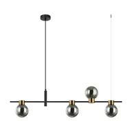 Lampy sufitowe - Lampa wisząca BLETTER PND-5225-4-BK-SG Italux - miniaturka - grafika 1