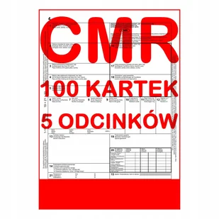 List przewozowy CMR Pako 100 kartek - Druki akcydensowe - miniaturka - grafika 1
