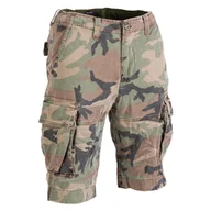 Spodnie męskie - spodnie bojówki krótkie US VINTAGE SHORSTS PREWASH WOODLAND-3XL - miniaturka - grafika 1