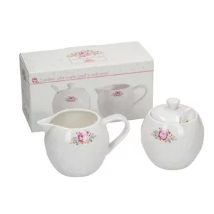 Dekoria Zestaw cukiernica + mlecznik Lovely Roses 200ml 200ml 811-095 - Cukiernice - miniaturka - grafika 1
