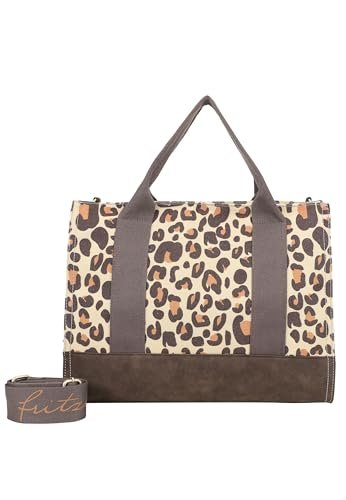 Fritzi aus Preussen Damska płócienna torba na ramię Leo Camel Shopper, jeden rozmiar, Lew wielbłądzi, Rozmiar Uniwersalny