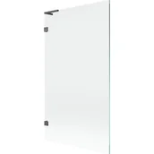 Parawany nawannowe - Mexen Lunar L parawan nawannowy 1-skrzydłowy 100 x 150 cm, transparent, gun gray szczotkowany - 897L-100-000-66-00 - miniaturka - grafika 1