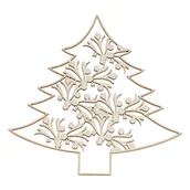 Scrapbooking - Choinka z kartonu, ażurowa - miniaturka - grafika 1