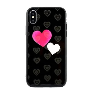 Beline Etui Hearts iPhone Xs Max wzór 5 (hearts black) - Etui i futerały do telefonów - miniaturka - grafika 1