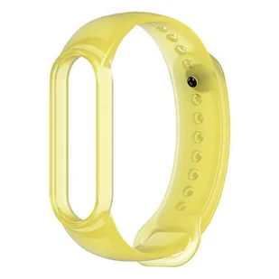 Hurtel Zamienna silikonowa opaska pasek do Xiaomi Mi Band 5 żółty - Akcesoria do smartwatchy - miniaturka - grafika 2