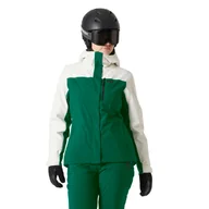 Kurtki damskie - Damska kurtka narciarska Helly Hansen Snowplay Jacket emerald - S - miniaturka - grafika 1
