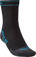 Skarpety termoaktywne - Bridgedale Skarpety wodoodporne Bridgedale StormSock Mid Boot - black/blue 36 - 39 - miniaturka - grafika 1