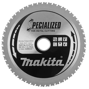 Makita B-47167 piła tarczowa do cięcia stali 150x20 mm 52 zębów Specialized - Tarcze do pił - miniaturka - grafika 1