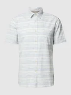 Koszule męskie - Koszula casualowa o kroju slim fit z wzorem w paski - miniaturka - grafika 1