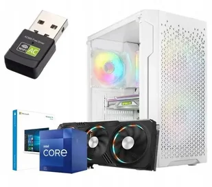BIAŁY KOMPUTER GAMINGOWY DO GIER i5 14400 16GB GeForce RTX 5050 8GB SSD 1TB W11 3xRGB - Zestawy komputerowe - miniaturka - grafika 1