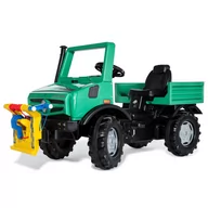 Jeździki dla dzieci - Rolly Toys Ciężarówka Samochód na Pedały Unimog Mercedes-Benz Wyciągarka 038244 - miniaturka - grafika 1