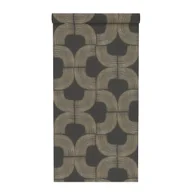 Tapety - Tapeta Grace czarno-brązowa winylowa na flizelinie Inspire - miniaturka - grafika 1