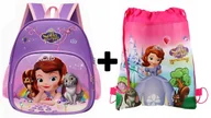 Plecaki szkolne i tornistry - Plecak przedszkolny szkolny dziecięcy SOFIA dla dziewczynki dzieci + WOREK - miniaturka - grafika 1