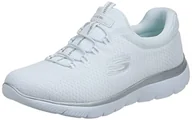 Sneakersy damskie - Skechers Summits damskie sneakersy, Bia?e srebro, 38.5 EU - miniaturka - grafika 1