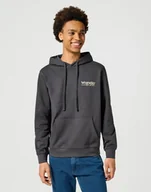 Bluzy męskie - felpa uomo wrangler 112355065 faded black - miniaturka - grafika 1