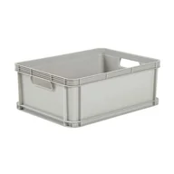 Pudła i pojemniki do przechowywania - Pojemnik transport box 45 l jasnopopielaty robert 60 x 40 x 22 cm keeeper - miniaturka - grafika 1