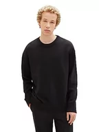Swetry męskie - TOM TAILOR Denim sweter męski, 2999 - Black, XL - miniaturka - grafika 1