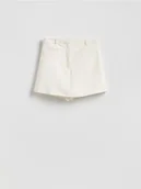 Spodenki damskie - Reserved - Spódnico-szorty z wiskozą - złamana biel - miniaturka - grafika 1