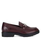 Mokasyny damskie - Mokasyny Nine West WFA3043-1A Bordowy - miniaturka - grafika 1