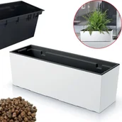 Donice - Doniczka podłużna Urbi DUC600 + keramzyt 2l Skrzynka + wkład - miniaturka - grafika 1