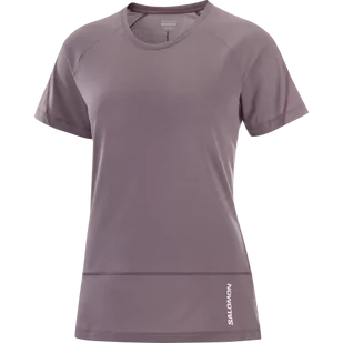 KOSZULA SALOMON CROSS RUN SS TEE W C21316 - Koszulki sportowe damskie - miniaturka - grafika 1