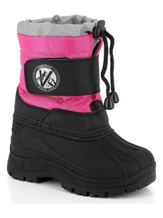 Kimberfeel Kozaki zimowe "Montreal" w kolorze różowo-czarnym - Kozaki damskie - miniaturka - grafika 1