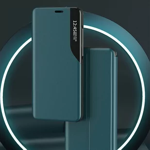 Eco Leather View Case elegancki futerał etui z klapką i funkcją podstawki iPhone 13 mini czarny - Etui i futerały do telefonów - miniaturka - grafika 3