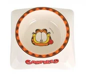 Miski dla kotów - Garfield miska z melaminy /biało-żółta - miniaturka - grafika 1