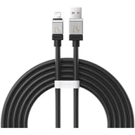 Kable - Kabel szybko ładujący Baseus USB-A do Lightning  CoolPlay Series 2m, 2.4A (czarny) - miniaturka - grafika 1
