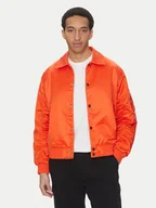 Kurtki męskie - Alpha Industries Kurtka bomber Coach Logo 156145 Pomarańczowy Regular Fit - miniaturka - grafika 1