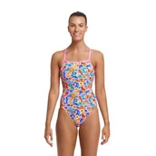 Stroje kąpielowe - FUNKITA Strój kąpielowy damski jednoczęściowy SINGLE STRAP ONE PIECE Feline Fiesta - miniaturka - grafika 1