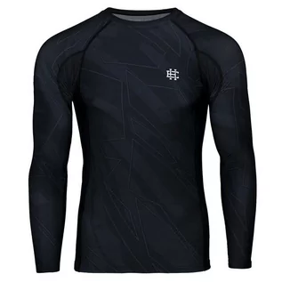 Koszulki sportowe męskie - Extreme Hobby Rashguard Długi Rękaw Shadow Black - grafika 1