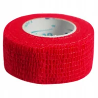 Apteczki i materiały opatrunkowe - Stokban, Bandaż elastyczny samoprzylepny 2,5cmx4,5 m, Czerwony - miniaturka - grafika 1