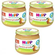 Hipp Pierwsza gruszka po 4. miesiącu zestaw 3 x 80 g Bio - Desery dla dzieci - miniaturka - grafika 1
