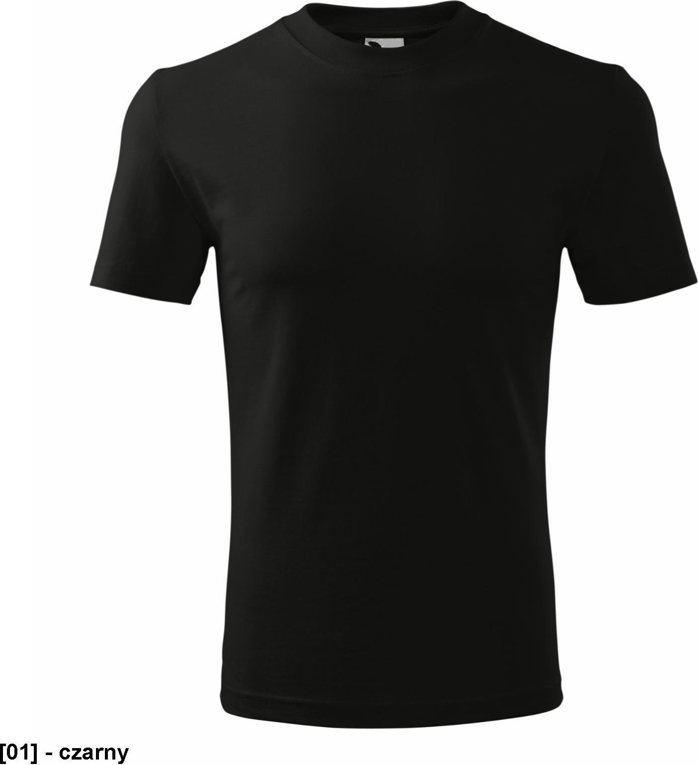 MALFINI Classic 101 - ADLER - Koszulka unisex, 160 g/m - czarny M