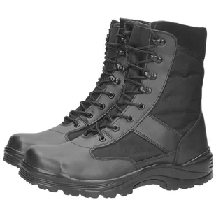 Mil-Tec Buty Taktyczne Security Wysokie Czarne - 41 - Botki męskie - miniaturka - grafika 1