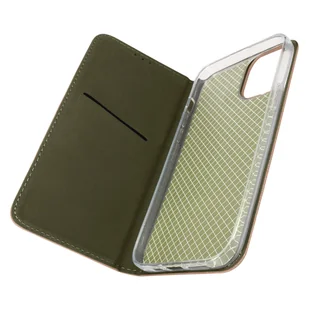 Etui Folio do iPhone'a 14 Magnetyczna osłona z uchwytem na kartę Stojak Różowe złoto - Etui i futerały do telefonów - miniaturka - grafika 1