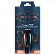 Maszynki do golenia i wkłady - Gillette King C.Zestaw z męskim bezprzewodowym trymerem do brody # z wartością produktów powyżej 89zł! - miniaturka - grafika 1