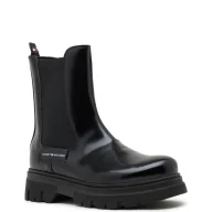 Buty dla chłopców - Tommy Hilfiger Sztyblety | z dodatkiem skóry - miniaturka - grafika 1